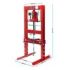 Prensa Hidráulica 6 Toneladas com Manómetro CF Tools