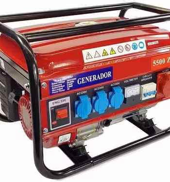 Gerador elétrico a gasolina 5500W portátil